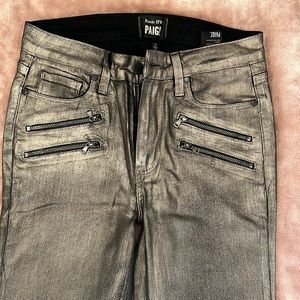 Paige edgemont metallic coated jeans
